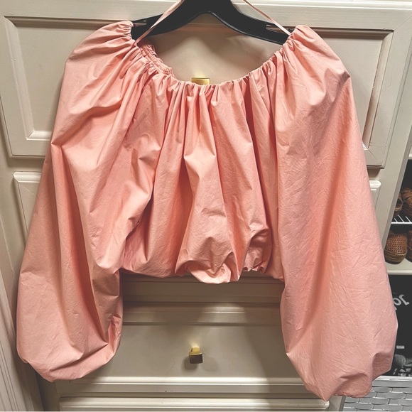 English Factory Cropped Blouson Top S - Picture 3 of 5